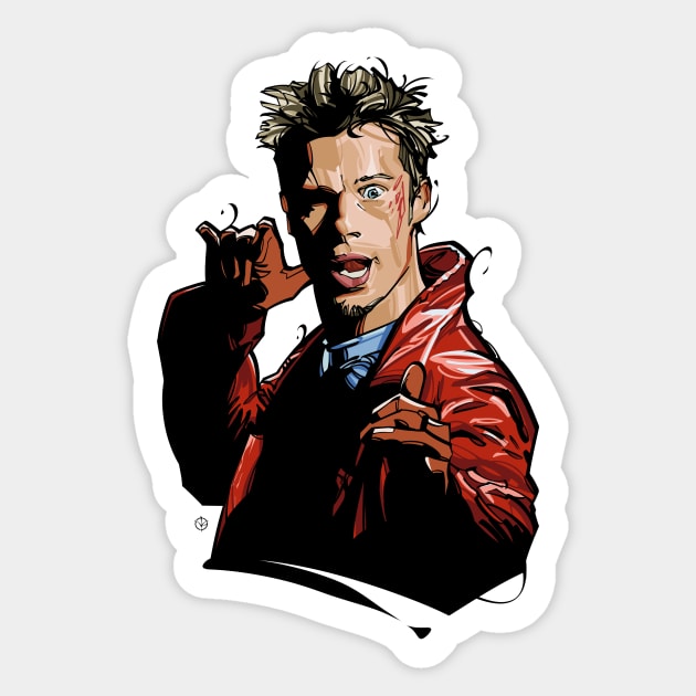 Tyler Durden Sticker by nabakumov